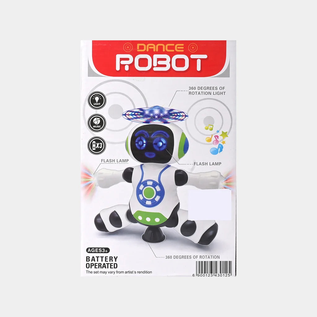 Dancing Robot Toy for Kids - Music & LED Lights