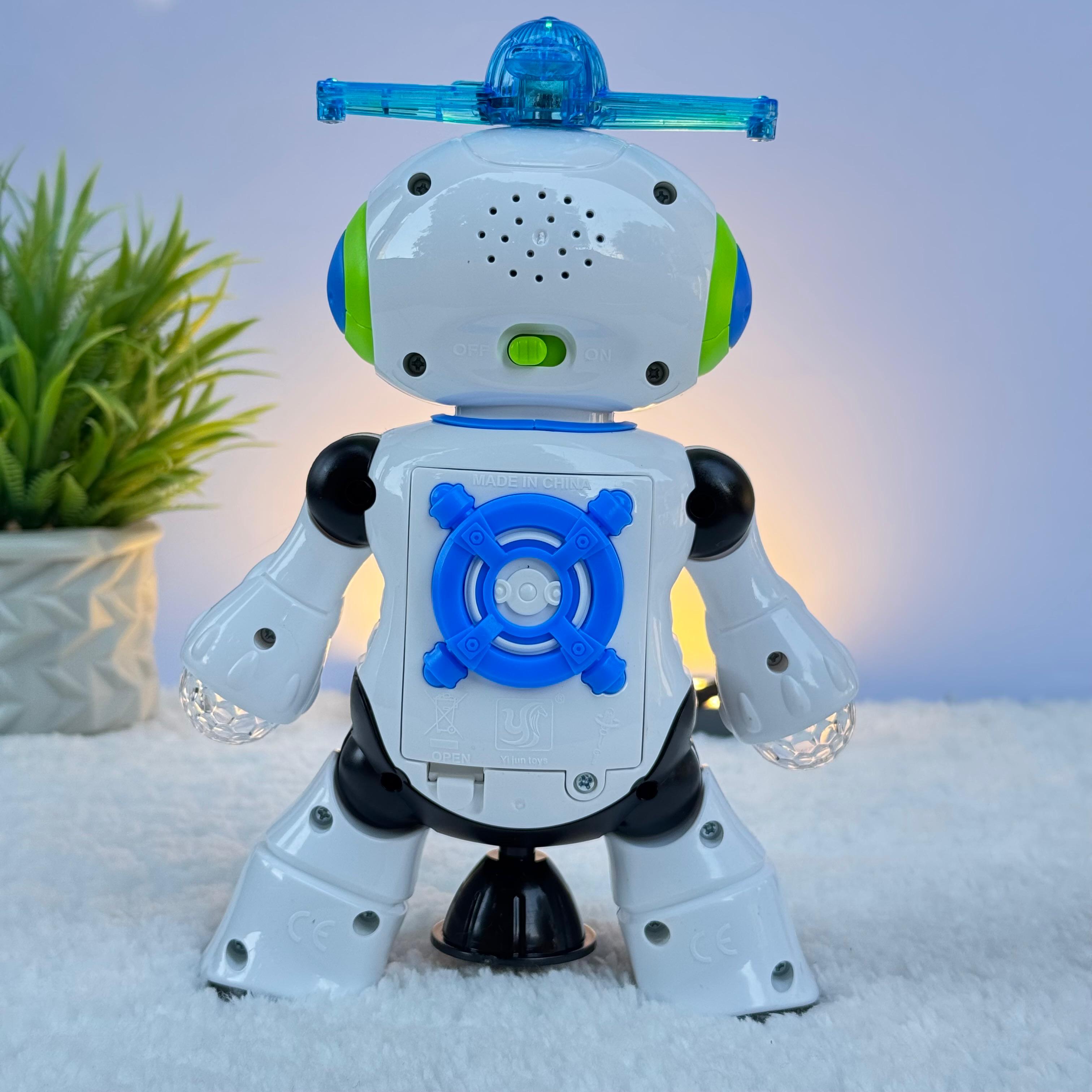 Dancing Robot Toy for Kids - Music & LED Lights